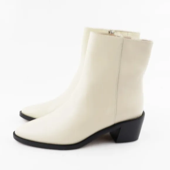 MADEWELL Size 6 The Darcy Ankle Boot in Pale Parchment