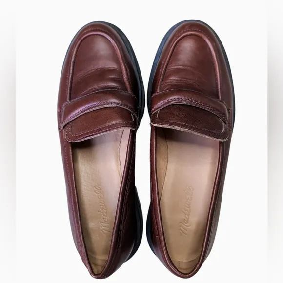 Madewell The Bradley Lugsole Loafers Women's Size 8 Brown Leather Women's Size 8