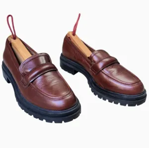 Madewell The Bradley Lugsole Loafers Women's Size 8 Brown Leather Women's Size 8