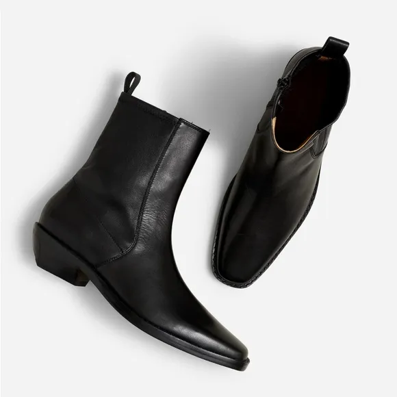 Madewell The Idris Ankle Boot true black