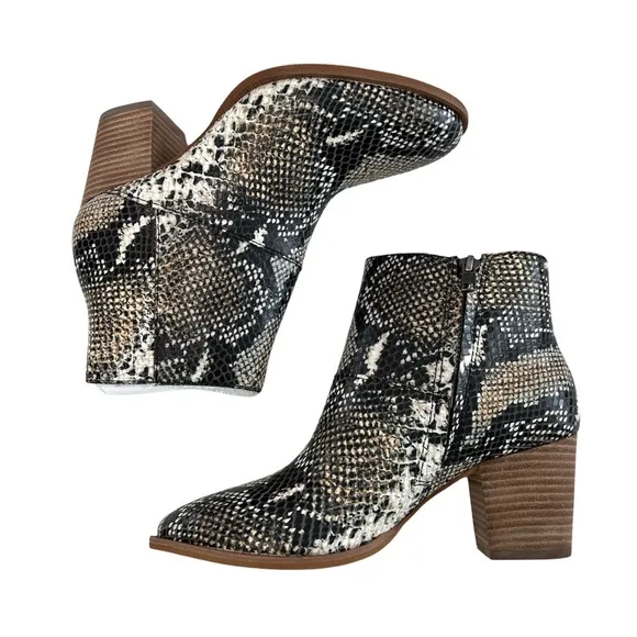 Madewell The Rosie Ankle Boots in Moonstone Multi Size 5.5M