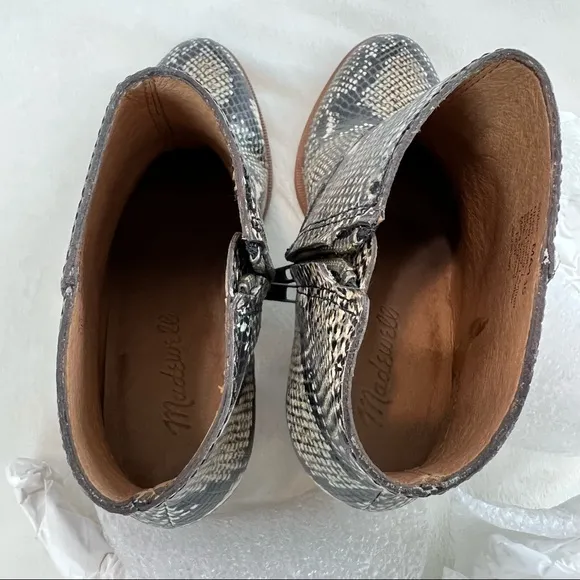 Madewell The Rosie Ankle Boots in Moonstone Multi Size 5.5M