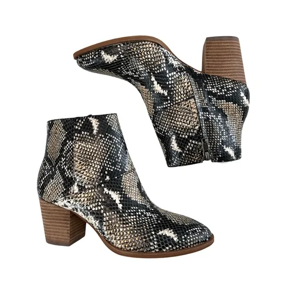 Madewell The Rosie Ankle Boots in Moonstone Multi Size 5.5M
