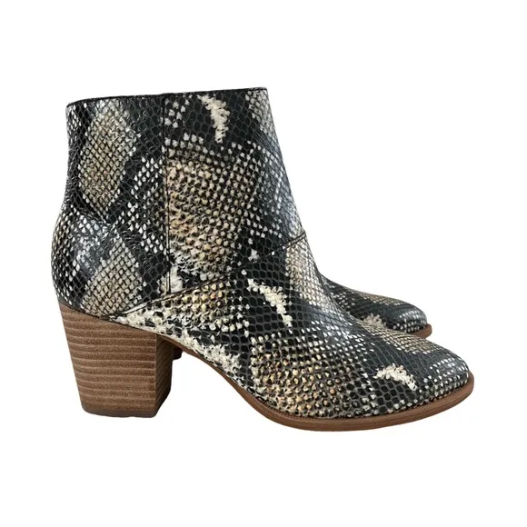 Madewell The Rosie Ankle Boots in Moonstone Multi Size 5.5M