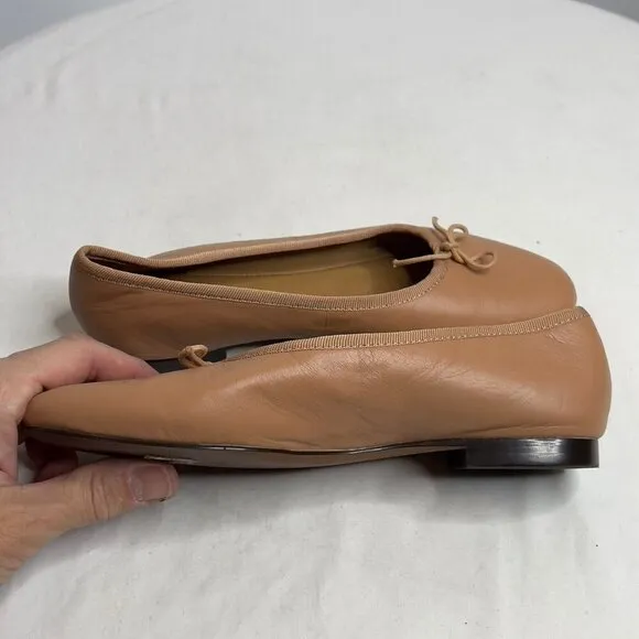 Madewell Womens $110 The April Ballet Flat Warm Sand Size 5.5 NR850