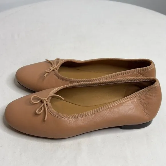 Madewell Womens $110 The April Ballet Flat Warm Sand Size 5.5 NR850