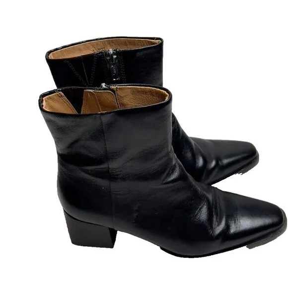 Madewell Womens $198 The Ardin Ankle Boot Black Size 6 NR816
