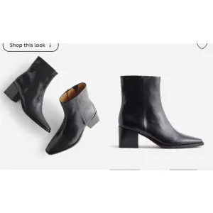 Madewell Womens $198 The Ardin Ankle Boot Black Size 6 NR816