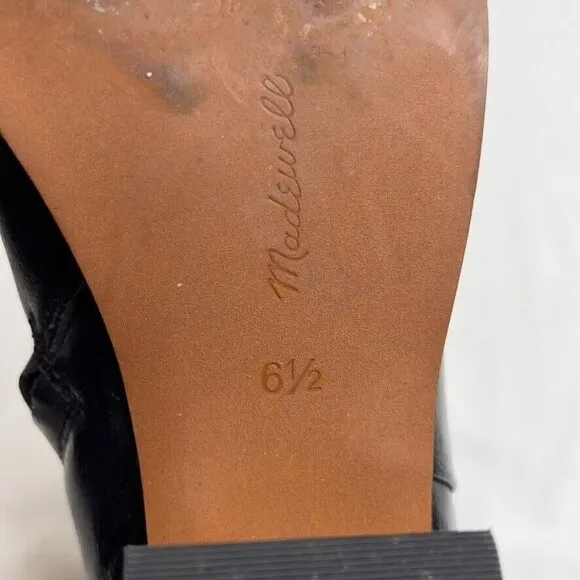 Madewell Womens $198 The Ardin Ankle Boot Black Size 6.5 NR816
