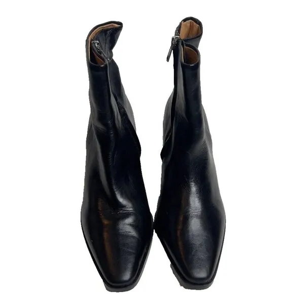 Madewell Womens $198 The Ardin Ankle Boot Black Size 9 NR816
