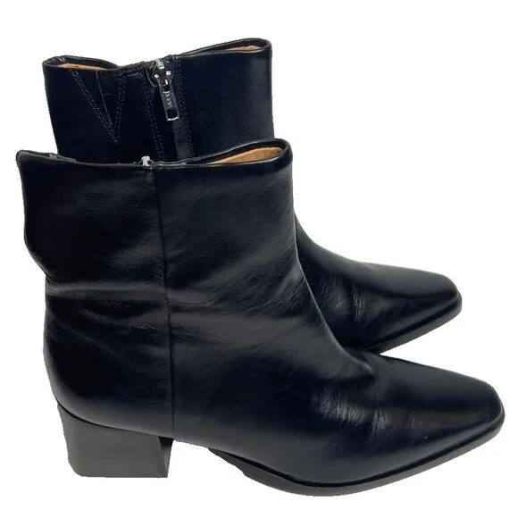 Madewell Womens $198 The Ardin Ankle Boot Black Size 9 NR816