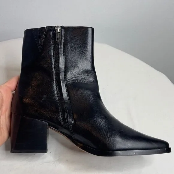 Madewell Womens $198 The Ardin Ankle Boot Black Size 9 NR816