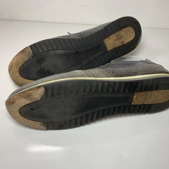 Magnanni Cristian Grey Leather Lace Up Sneakers 15745 Mens Size 10
