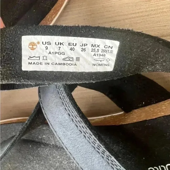 MALIBU WAVES THONG BLACK WOMAN’S Sz 9 SANDALS