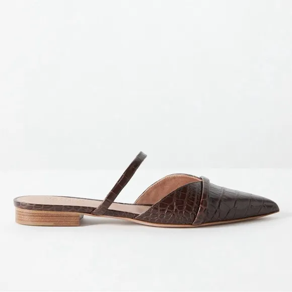 Malone Souliers Frankie Backless Point-Toe Flats