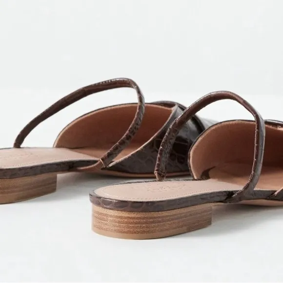 Malone Souliers Frankie Backless Point-Toe Flats