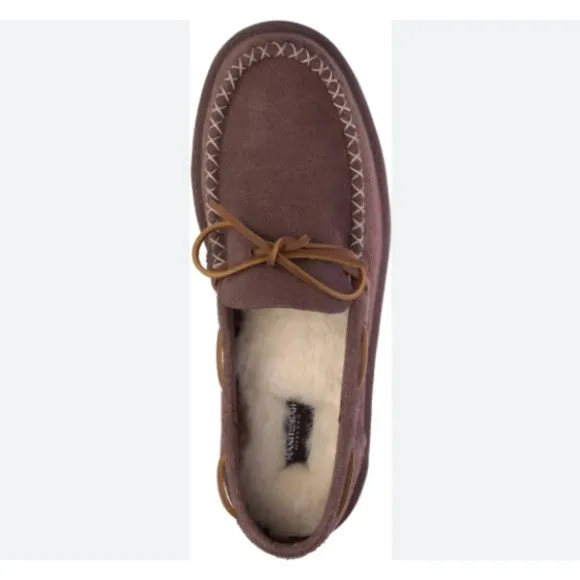 Manitobah Mukluks Sherling Lined Cabin Loafers Slippers Brown Size 9 Loungewear