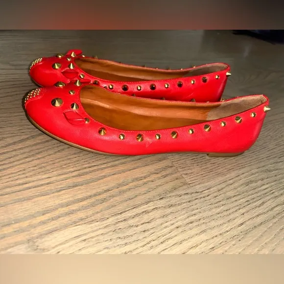 Marc by Marc Jacobs Mouse Nappa Ballerina Flat in Red women’s size 6 37