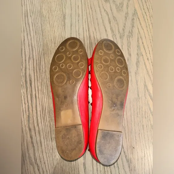 Marc by Marc Jacobs Mouse Nappa Ballerina Flat in Red women’s size 6 37