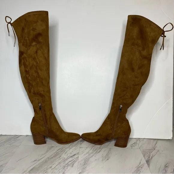 Marc Fisher Comara Brown Over The Knee Boot 7 1/2 M