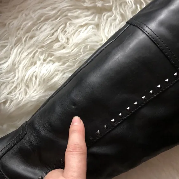 MARC FISHER Galaya Wide Calf Studded Boots