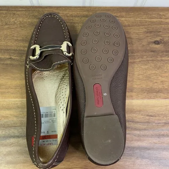 MARC JOSEPH NEW YORK Women's Grand St Leather‎ Bit Loafers Brown Size 6