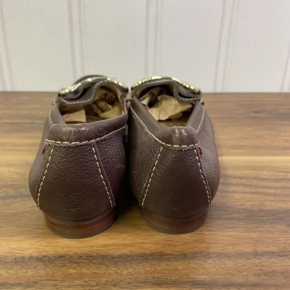 MARC JOSEPH NEW YORK Women's Grand St Leather‎ Bit Loafers Brown Size 6