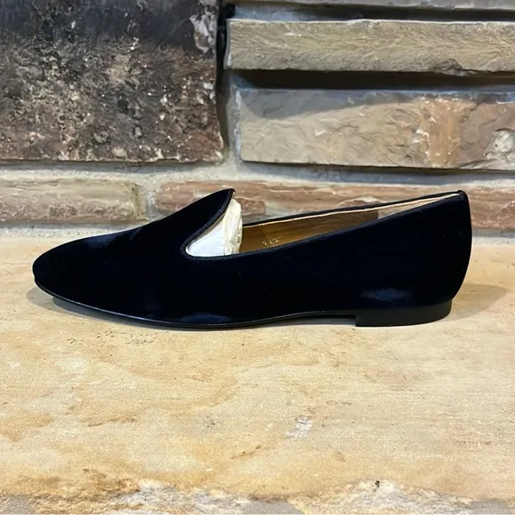 Margaux Midnight Navy Velvet Loafer
