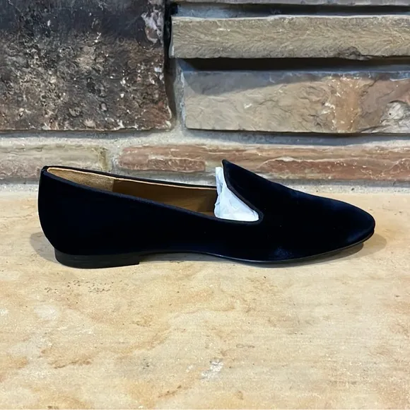 Margaux Midnight Navy Velvet Loafer