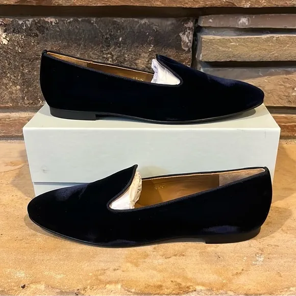Margaux Midnight Navy Velvet Loafer
