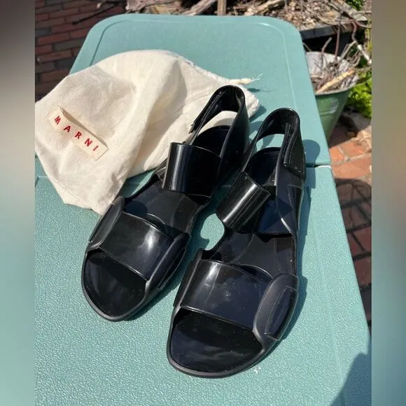 Marni Jelly Velcro Strap Sandals NIB