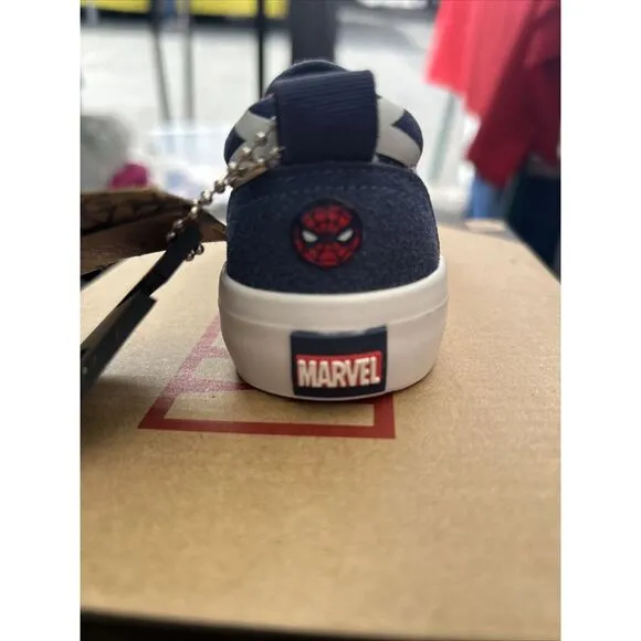 Marvel Spider-Man Slip On Sneakers Size 5C NEW In Box, GROUND UP‎ Blue/Red