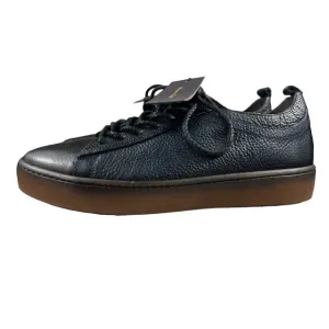 Massimo Dutti‎ Blue Leather Trainers Sneakers Women Sz 9 EU 42
