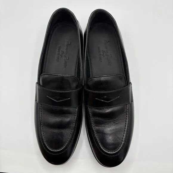 Massimo‎ Matteo Men's Ponte Vecchio Penny Loafers Black Size 9.5 New