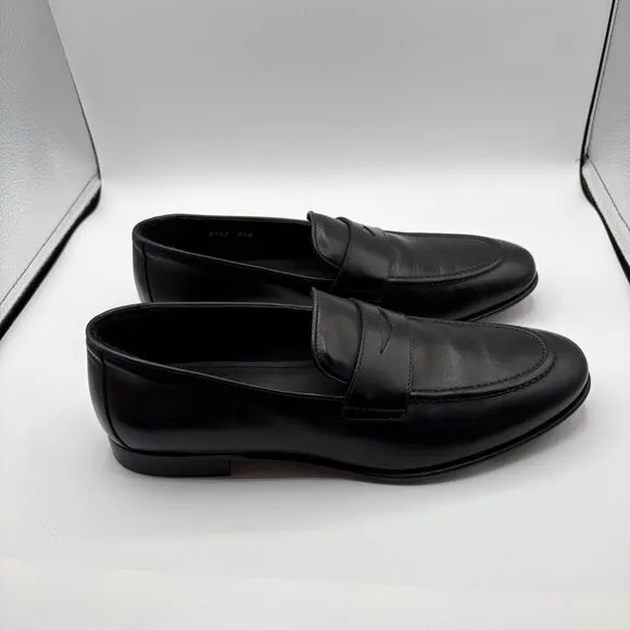 Massimo‎ Matteo Men's Ponte Vecchio Penny Loafers Black Size 9.5 New