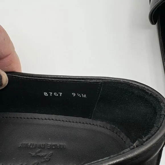 Massimo‎ Matteo Men's Ponte Vecchio Penny Loafers Black Size 9.5 New