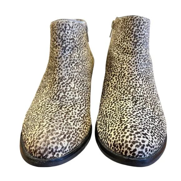 MATISSE Animal Print Calf Hair Billie Boots Bootie 8 Tan Black Western Cowgirl