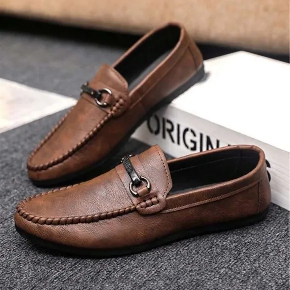 Men Casual Slip On Loafers (Please Order One Size Up If You Have A Wider Foot)