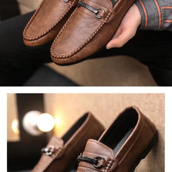 Men Casual Slip On Loafers (Please Order One Size Up If You Have A Wider Foot)