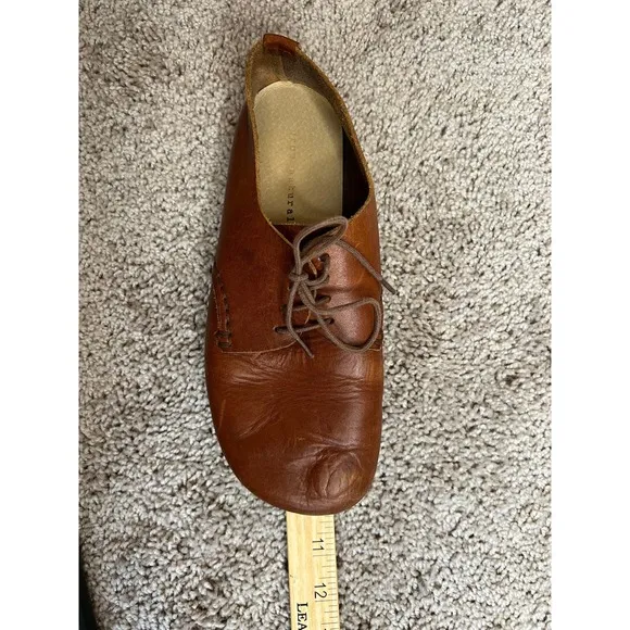 Men womens unizex barefoot loafers natural foot shape leather shoes lace up