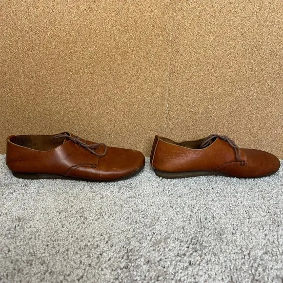Men womens unizex barefoot loafers natural foot shape leather shoes lace up