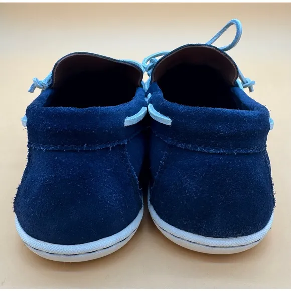 Men's Polo Ralph Lauren Kalworth Leather Loafers Size: 8 Blue