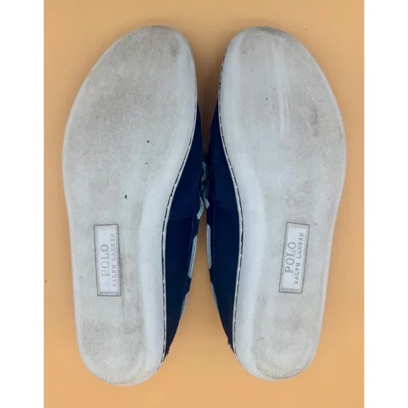 Men's Polo Ralph Lauren Kalworth Leather Loafers Size: 8 Blue