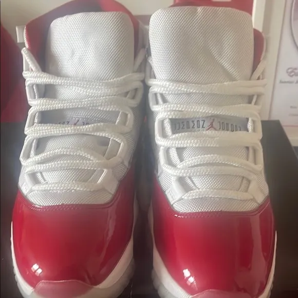 Men’s Red and White Sneakers