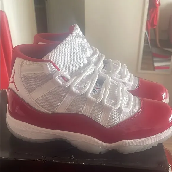 Men’s Red and White Sneakers