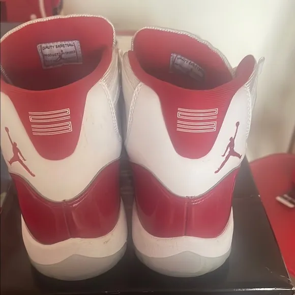 Men’s Red and White Sneakers