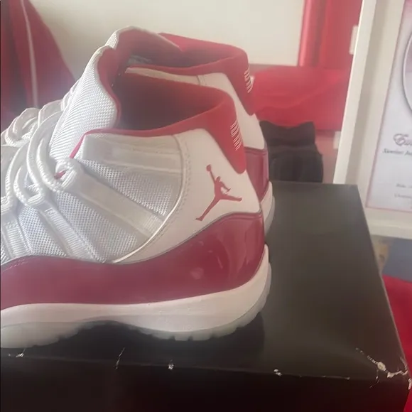 Men’s Red and White Sneakers