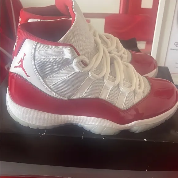 Men’s Red and White Sneakers