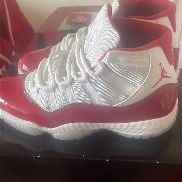 Men’s Red and White Sneakers