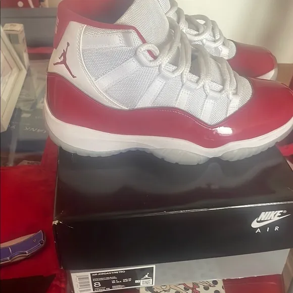 Men’s Red and White Sneakers
